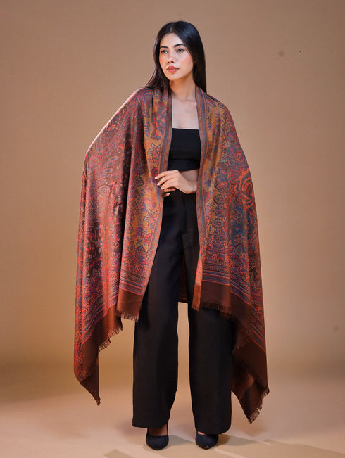 Women's Jamawar Wool Shawl